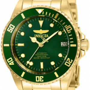 Invicta Damklocka 35712 Pro Diver Grön/Gulguldtonat stål Ø36 mm