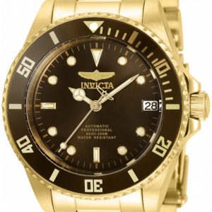 Invicta Damklocka 35713 Pro Diver Brun/Gulguldtonat stål Ø36 mm