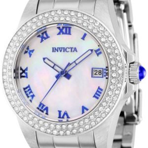 Invicta Damklocka 36069 Angel Vit/Stål Ø34 mm