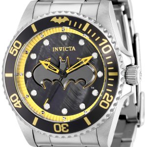 Invicta Damklocka 36383 Dc Comics Svart/Stål Ø38 mm