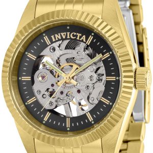 Invicta Damklocka 36452 Specialty Svart/Gulguldtonat stål Ø36 mm