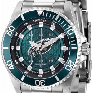 Invicta Damklocka 36924 Nfl Grön/Stål Ø38 mm