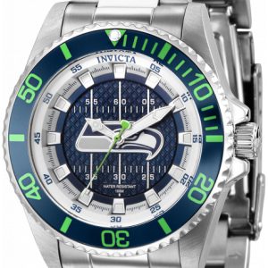 Invicta Damklocka 36926 Nfl Blå/Stål Ø38 mm