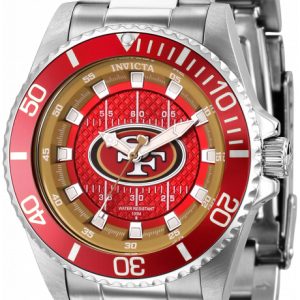 Invicta Damklocka 36930 Nfl Röd/Stål Ø38 mm