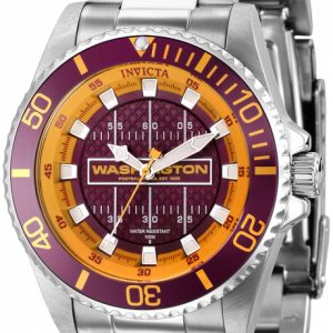 Invicta Damklocka 36942 Nfl Röd/Stål Ø38 mm