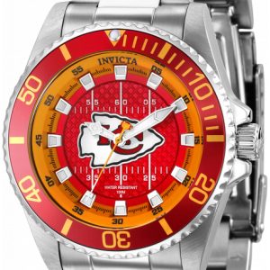 Invicta Damklocka 36944 Nfl Röd/Stål Ø38 mm