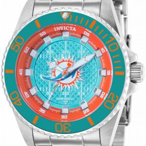 Invicta Damklocka 36946 Nfl Grön/Stål Ø38 mm