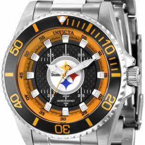 Invicta Damklocka 36950 Nfl Svart/Stål Ø38 mm