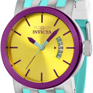 Invicta Damklocka 36962 Dna Gul/Gummi Ø40 mm