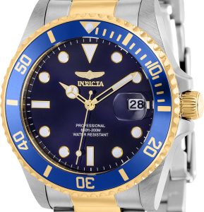 Invicta Damklocka 37151 Pro Diver Blå/Gulguldtonat stål Ø38 mm