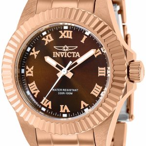 Invicta Damklocka 37426 Pro Diver Brun/Roséguldstonat stål Ø34 mm