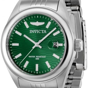 Invicta Damklocka 38423 Aviator Grön/Stål Ø38 mm