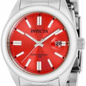 Invicta Damklocka 38475 Pro Diver Röd/Stål Ø38 mm