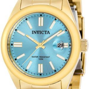 Invicta Damklocka 38483 Pro Diver Blå/Gulguldtonat stål Ø38 mm