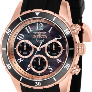 Invicta Damklocka 38756 Angel Svart/Stål Ø40 mm