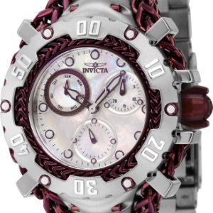 Invicta Damklocka 41110 Gladiator Vit/Stål Ø43.2 mm