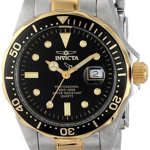 Invicta Damklocka 4867 Pro Diver Svart/Gulguldtonat stål Ø34 mm