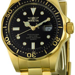 Invicta Damklocka 4869 Pro Diver Svart/Gulguldtonat stål Ø34 mm