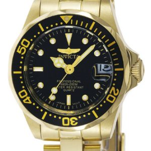 Invicta Damklocka 8943 Pro Diver Svart/Gulguldtonat stål Ø23 mm