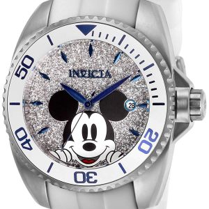 Invicta Disney Damklocka 27378 Silverfärgad/Gummi Ø38 mm