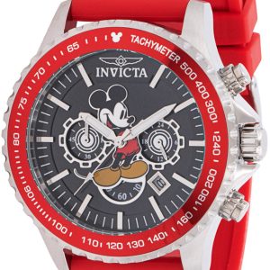 Invicta Disney Herrklocka 39040 Svart/Gummi Ø48 mm