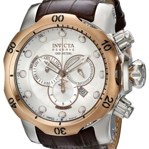 Invicta Herrklocka 0359 Reserve Silverfärgad/Läder Ø54 mm