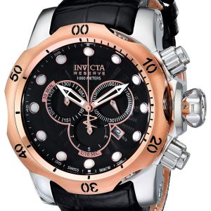 Invicta Herrklocka 0360 Reserve Svart/Läder Ø54 mm