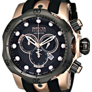 Invicta Herrklocka 0361 Reserve Svart/Gummi Ø52 mm