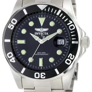 Invicta Herrklocka 0590 Pro Diver Svart/Stål Ø43 mm