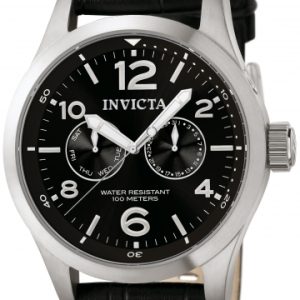 Invicta Herrklocka 0764 I-Force Military Svart/Läder Ø48 mm