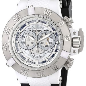 Invicta Herrklocka 0924 Subaqua Vit/Gummi Ø50 mm