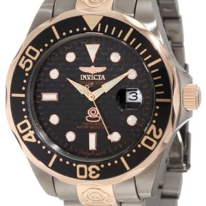 Invicta Herrklocka 10643 Pro Diver Svart/Roséguldstonat stål Ø46 mm