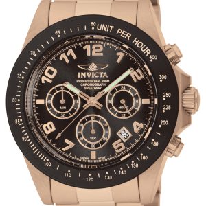 Invicta Herrklocka 10706 Speedway Brun/Roséguldstonat stål Ø43 mm