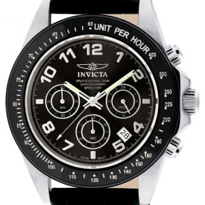 Invicta Herrklocka 10707 Speedway Svart/Läder Ø43 mm