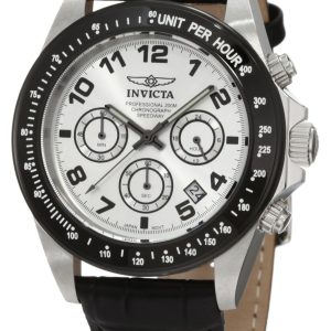 Invicta Herrklocka 10708 Speedway Silverfärgad/Läder Ø43 mm