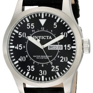 Invicta Herrklocka 11184 Specialty Svart/Läder Ø48 mm