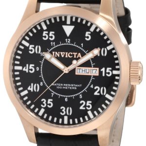 Invicta Herrklocka 11195 Specialty Svart/Läder Ø48 mm