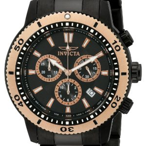 Invicta Herrklocka 1206 II Svart/Stål Ø45 mm