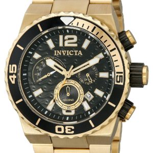 Invicta Herrklocka 1343 Pro Diver Svart/Guldtonat stål Ø48 mm