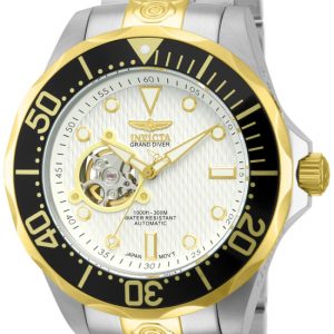 Invicta Herrklocka 13704 Pro Diver Vit/Gulguldtonat stål Ø47 mm