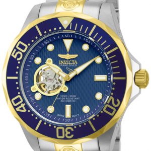 Invicta Herrklocka 13706 Pro Diver Blå/Gulguldtonat stål Ø47 mm