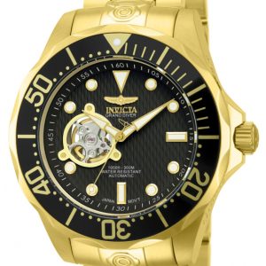 Invicta Herrklocka 13709 Pro Diver Svart/Gulguldtonat stål Ø47 mm