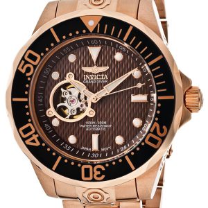 Invicta Herrklocka 13713 Pro Diver Brun/Roséguldstonat stål Ø47 mm