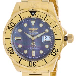 Invicta Herrklocka 13940 Pro Diver Svart/Gulguldtonat stål Ø47 mm