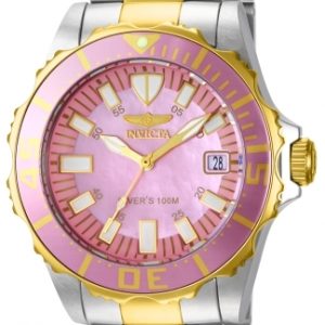 Invicta Herrklocka 14355 Pro Diver Rosa/Gulguldtonat stål Ø39 mm