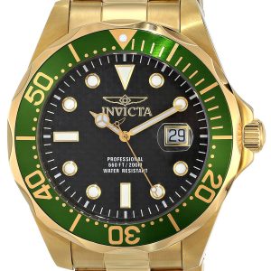 Invicta Herrklocka 14358 Pro Diver Svart/Gulguldtonat stål Ø47 mm