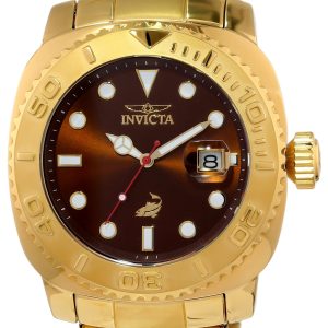 Invicta Herrklocka 14486 Pro Diver Brun/Gulguldtonat stål Ø48 mm