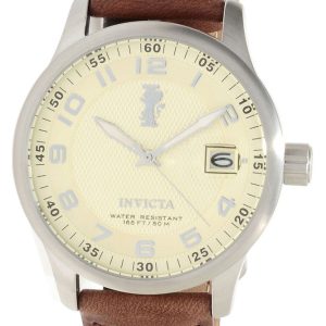 Invicta Herrklocka 14788 Force Champagnefärgad/Läder Ø44 mm