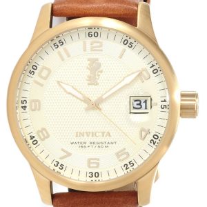 Invicta Herrklocka 14789 Force Champagnefärgad/Läder Ø44 mm