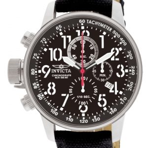 Invicta Herrklocka 1512 Force Lefty Svart/Textil Ø46 mm